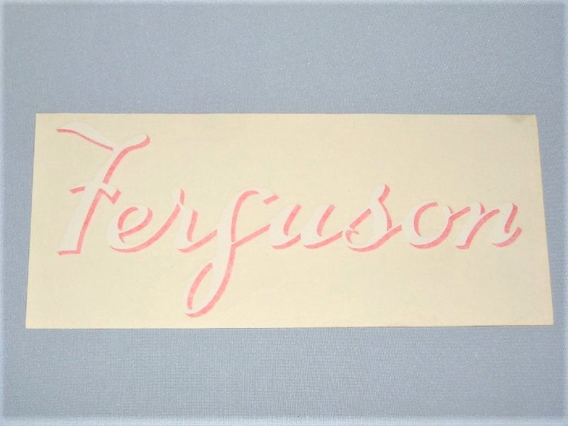 Ferguson Schriftzug