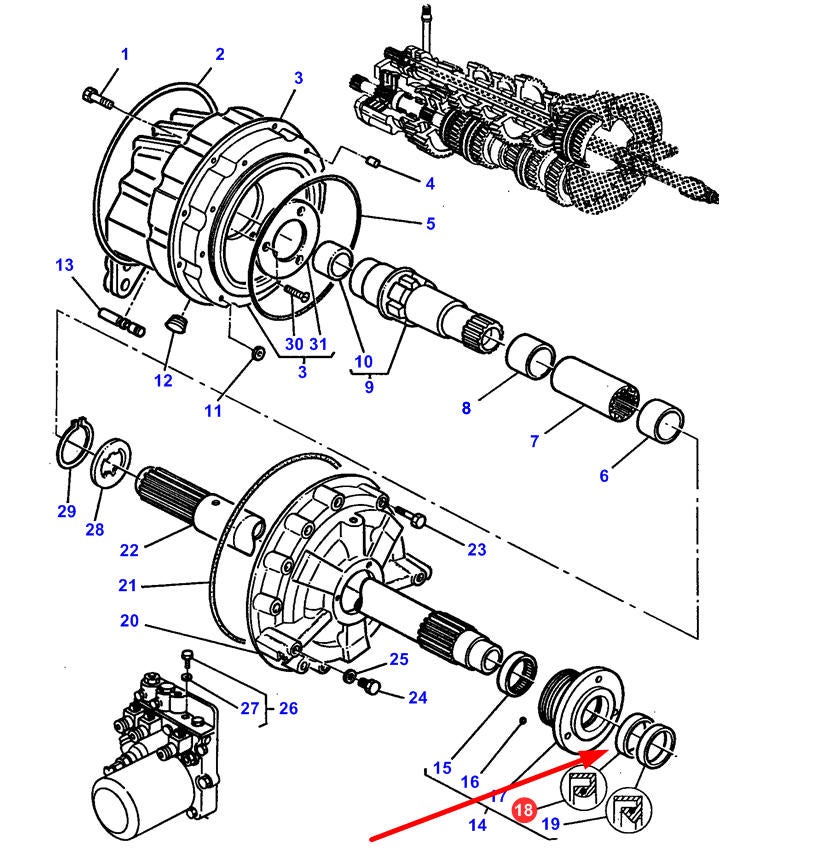 Dichtring Lamelllenkupplung