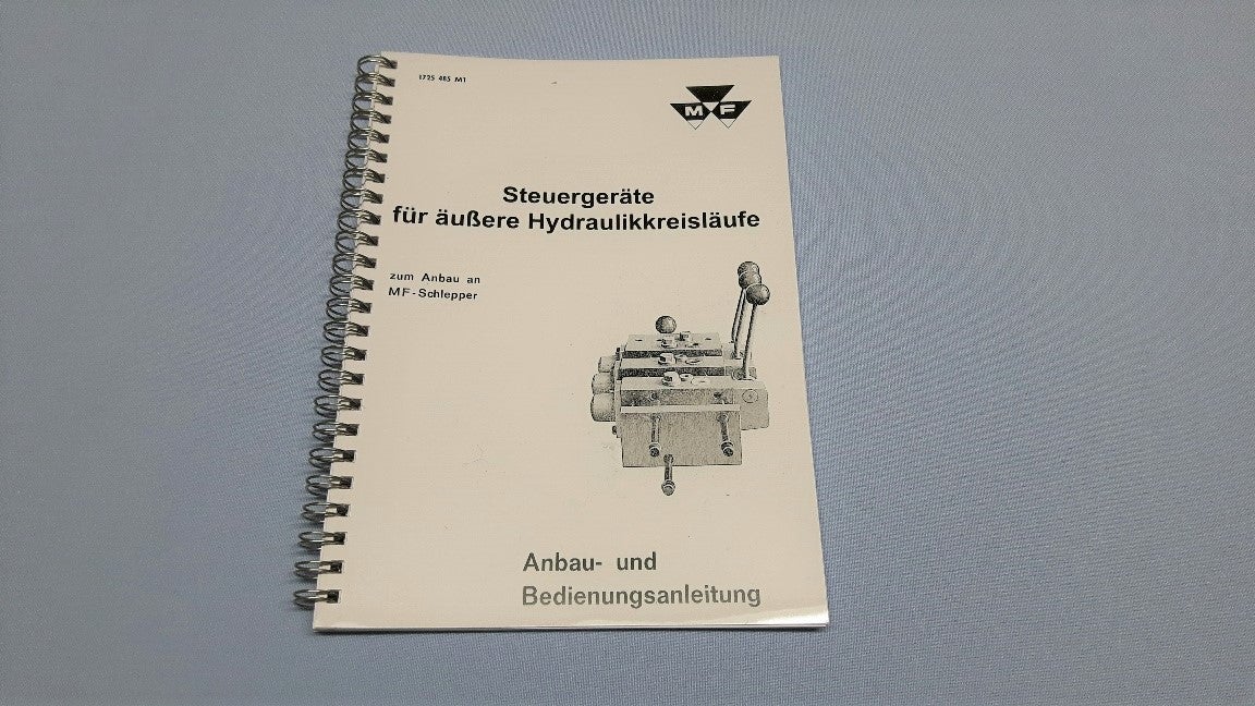 Betriebsanleitung Steuergeräte für äußere Hydraulikkreisläufe